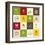 Set Of Icons For Food-varijanta-Framed Art Print