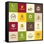 Set Of Icons For Food-varijanta-Framed Stretched Canvas