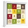 Set Of Icons For Food-varijanta-Framed Art Print