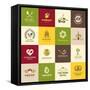 Set Of Icons For Food-varijanta-Framed Stretched Canvas