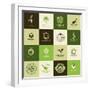 Set Of Icons For Organic Food-varijanta-Framed Art Print