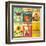 Set of Posters for Organic Farm Food-elfivetrov-Framed Art Print