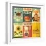 Set of Posters for Organic Farm Food-elfivetrov-Framed Art Print