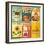 Set of Posters for Organic Farm Food-elfivetrov-Framed Art Print