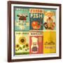 Set of Posters for Organic Farm Food-elfivetrov-Framed Art Print