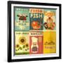 Set of Posters for Organic Farm Food-elfivetrov-Framed Art Print