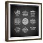 Set Of Retro Bakery Labels-Ozerina Anna-Framed Premium Giclee Print