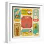 Set Of Retro Summer Labels-elfivetrov-Framed Art Print