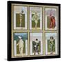 Set of Six Vignettes Depicting Characters from the Commedia dell'Arte, c.1900-Bertelli-Stretched Canvas