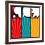 Set of Speech Bubbles in Pop Art Style-incomible-Framed Art Print