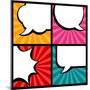 Set of Speech Bubbles in Pop Art Style-incomible-Mounted Premium Giclee Print