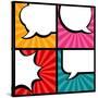 Set of Speech Bubbles in Pop Art Style-incomible-Stretched Canvas