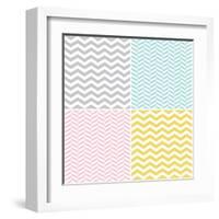 Set of Zigzags and Chevrons-hellena13-Framed Art Print