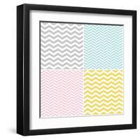 Set of Zigzags and Chevrons-hellena13-Framed Art Print