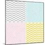 Set of Zigzags and Chevrons-hellena13-Mounted Art Print
