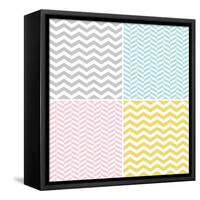 Set of Zigzags and Chevrons-hellena13-Framed Stretched Canvas