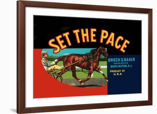 Set the Pace-null-Framed Art Print