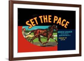 Set the Pace-null-Framed Art Print