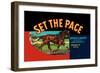 Set the Pace-null-Framed Art Print