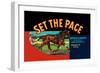 Set the Pace-null-Framed Art Print