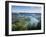 Sete Cidades Village with Lagoa Azul and Lagoa Verde, Sao Miguel Island, Azores, Portugal-Alan Copson-Framed Photographic Print