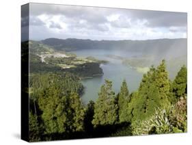 Sete Citades Lake, Sao Miguel Island, Azores, Portugal, Europe-De Mann Jean-Pierre-Stretched Canvas