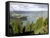 Sete Citades Lake, Sao Miguel Island, Azores, Portugal, Europe-De Mann Jean-Pierre-Framed Stretched Canvas