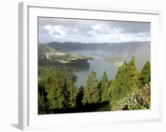 Sete Citades Lake, Sao Miguel Island, Azores, Portugal, Europe-De Mann Jean-Pierre-Framed Photographic Print
