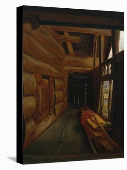 Setesdal Interior-Olaf Isaachsen-Stretched Canvas