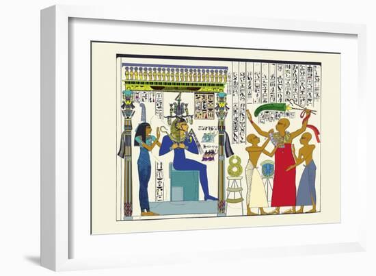 Seti I, Investing Paser-J. Gardner Wilkinson-Framed Art Print