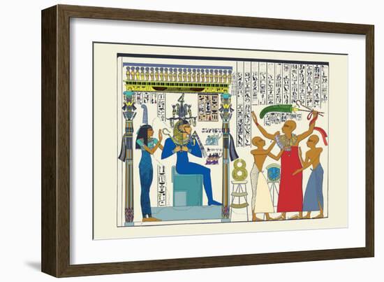 Seti I, Investing Paser-J. Gardner Wilkinson-Framed Art Print