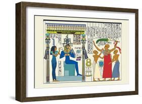 Seti I, Investing Paser-J. Gardner Wilkinson-Framed Art Print