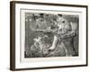 Seti I. Offering Incense and a Libation, Egypt, 1879-null-Framed Giclee Print