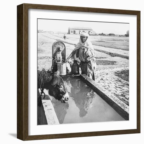 Sétif. Une fontaine-null-Framed Giclee Print