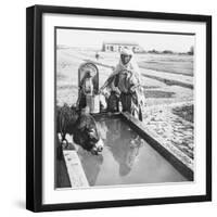 Sétif. Une fontaine-null-Framed Giclee Print