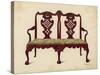 Settee, Property of Miss Mills-Shirley Charles Llewellyn Slocombe-Stretched Canvas