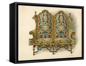 Settee, the Property of the Duke of Leeds-Shirley Charles Llewellyn Slocombe-Framed Stretched Canvas