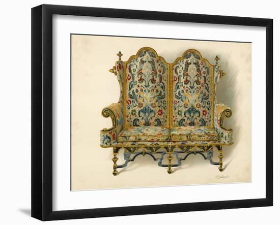 Settee, the Property of the Duke of Leeds-Shirley Charles Llewellyn Slocombe-Framed Giclee Print