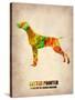 Setter Pointer Poster-NaxArt-Stretched Canvas