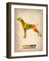 Setter Pointer Poster-NaxArt-Framed Art Print