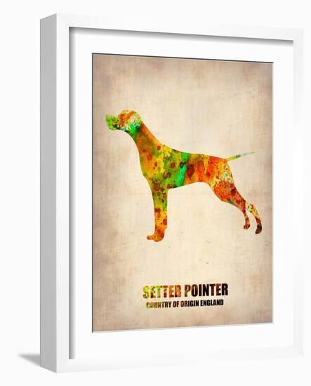 Setter Pointer Poster-NaxArt-Framed Art Print