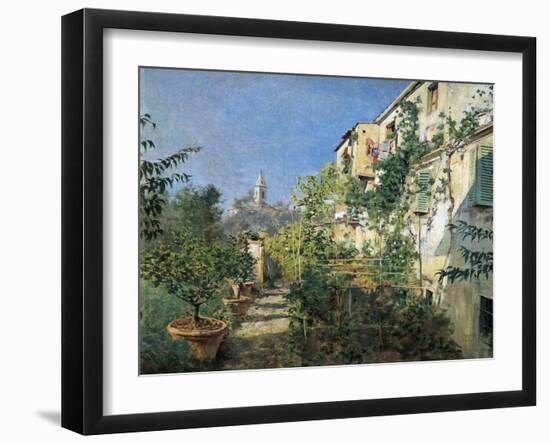 Settignano Garden-Telemaco Signorini-Framed Giclee Print