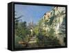 Settignano Garden-Telemaco Signorini-Framed Stretched Canvas