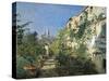 Settignano Garden-Telemaco Signorini-Stretched Canvas