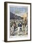 Setting Free of the Italian Prisoners, Abyssinia, 1896-F Meaulle-Framed Giclee Print