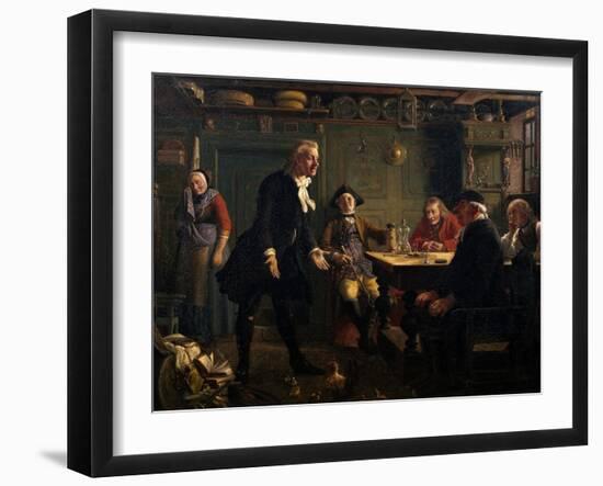 Setting of Act III, Scene III from Erasmus Montanus-Wilhelm Marstrand-Framed Giclee Print