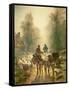 Setting Off for Market-Constant-emile Troyon-Framed Stretched Canvas