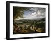 Setting Out on Hunt in Outskirts of London-Jan Griffier I-Framed Giclee Print