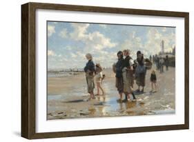 Setting Out to Fish, 1878-John Singer Sargent-Framed Art Print