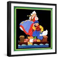 Setting Sail - Child Life-Frans Kirn-Framed Giclee Print